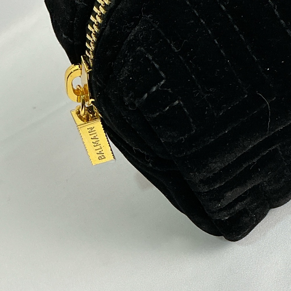 Balmain Black Velvet Travel Cosmetics Bag/Pouch New - Picture 6 of 10